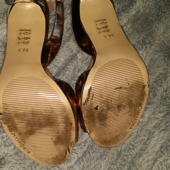 ROSE GOLD BCBG Metallic sling back heels - Picture 5 of 5